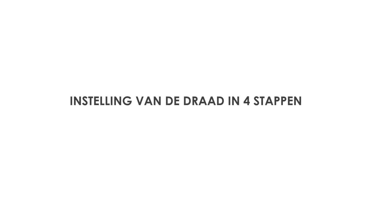 Koordspanning afstellen